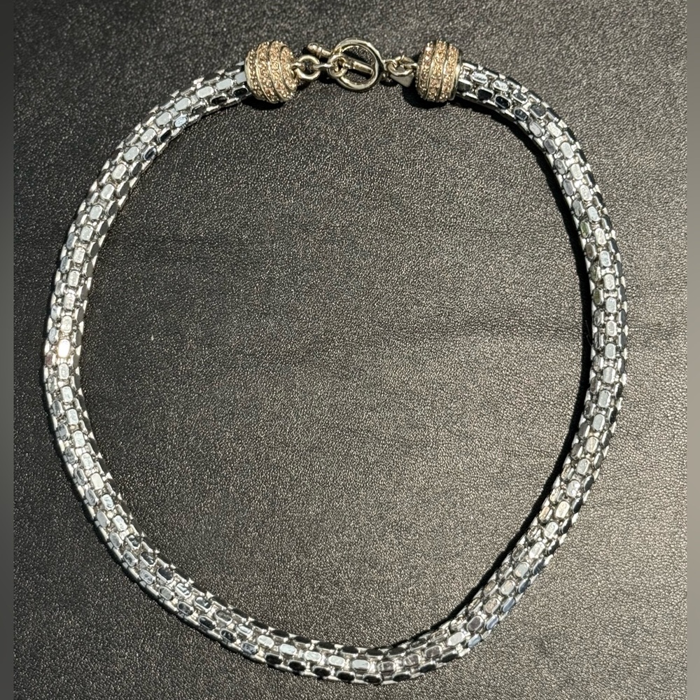 Elegant Silver-Toned Women's Necklace